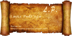 Lautz Peónia névjegykártya